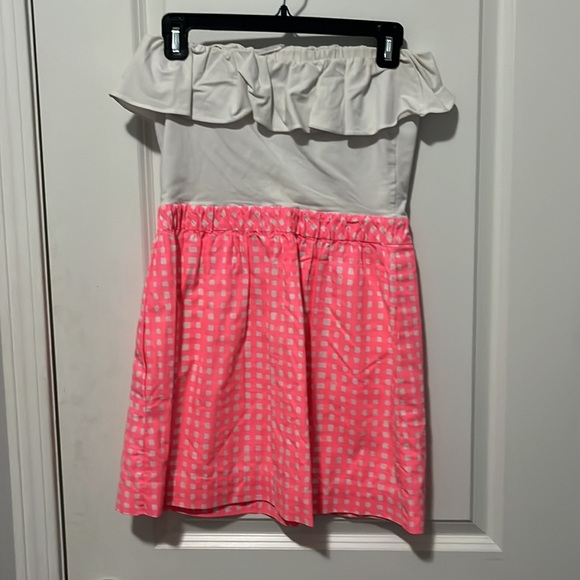 Pink and white Lilly Pulitzer mini dress - Picture 2 of 3